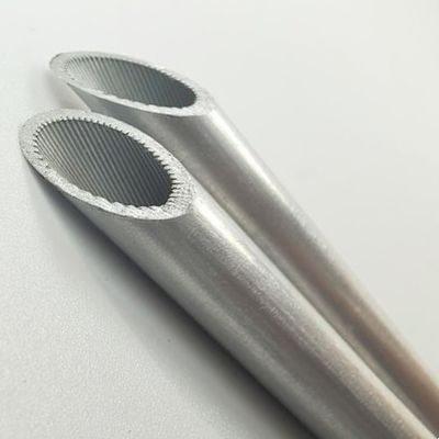 3003 Aluminum Grooved Aluminum Pipe External Diameter 7 Mm