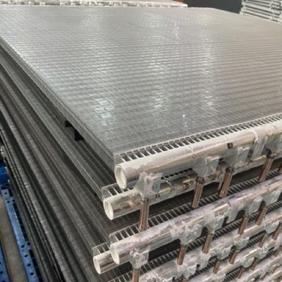 24.5mm Parallel Flow Micro Channel Condenser Vertical Aluminium Fins