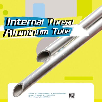 Customized 3003 Grooved Aluminum Tubing Heat Transfer Arear 7mm