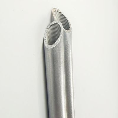 buy The Heat Transfer Grooved Aluminum Pipe 3003 Aluminum Inside Threaded Aluminum Tube 9.5mm online manufacturer