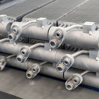 Parallel Flow Micro Channel Condenser Heat Exchanger AC Aluminum Fins Fin Width 23.5mm