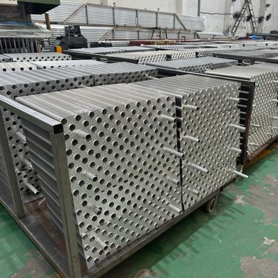 buy 14.3mm Anticorrosive Louvered Fins Aluminium High Heat Transfer Performance Condensing Louvers 34*29.5 online manufacturer
